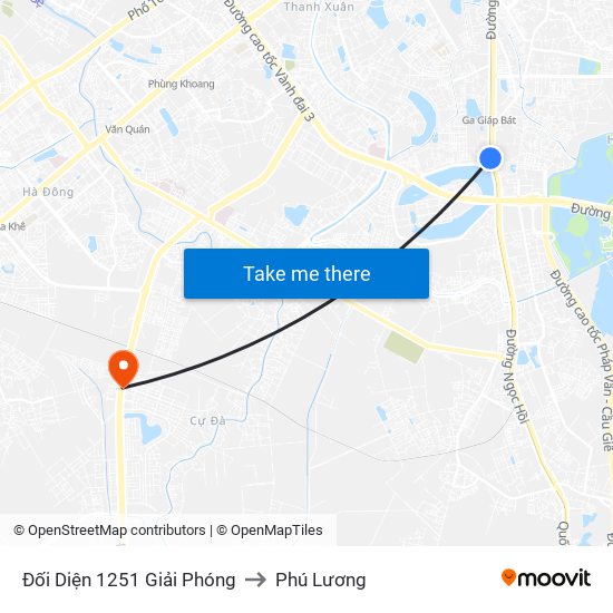 Đối Diện 1251 Giải Phóng to Phú Lương map