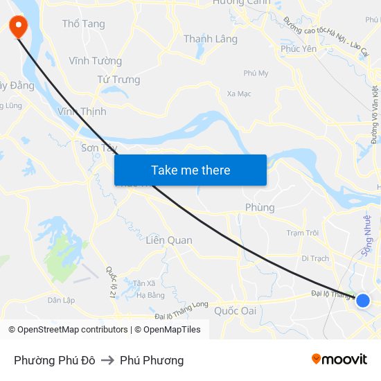 Phường Phú Đô to Phú Phương map