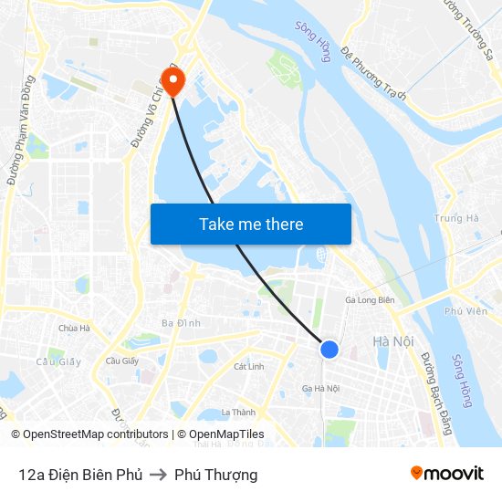 12a Điện Biên Phủ to Phú Thượng map