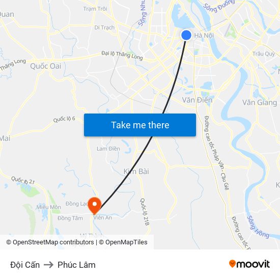 Đội Cấn to Phúc Lâm map