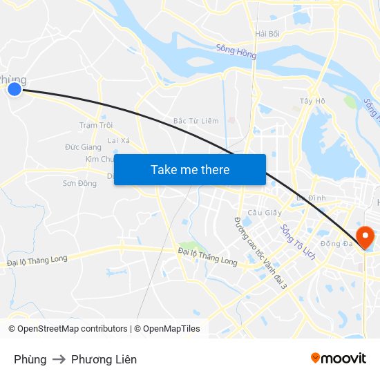 Phùng to Phương Liên map