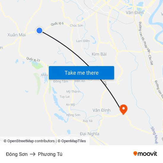 Đông Sơn to Phương Tú map