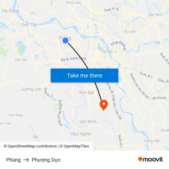 Phùng to Phượng Dực map
