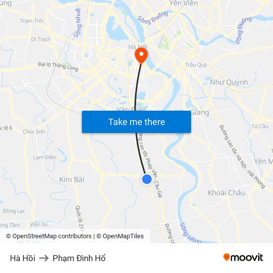 Hà Hồi to Phạm Đình Hổ map