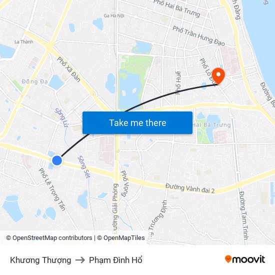 Khương Thượng to Phạm Đình Hổ map