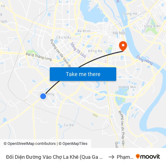 Đối Diện Đường Vào Chợ La Khê (Qua Ga Metro La Khê) - 405 Quang Trung (Hà Đông) to Phạm Đình Hổ map