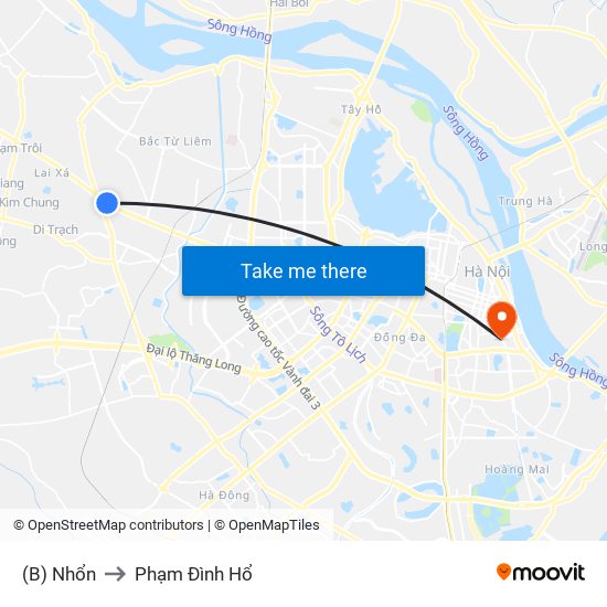 (B) Nhổn to Phạm Đình Hổ map