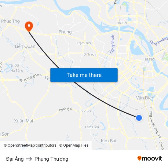 Đại Áng to Phụng Thượng map