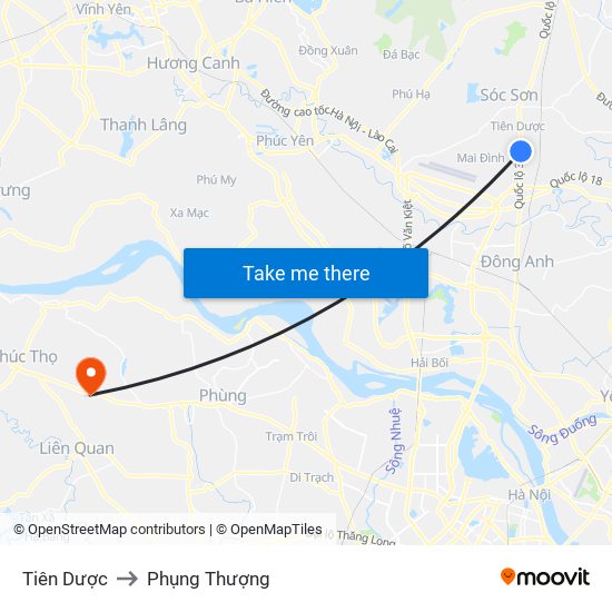 Tiên Dược to Phụng Thượng map