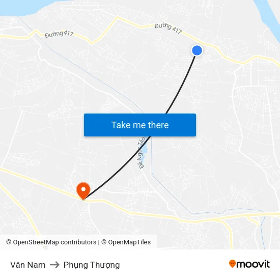 Vân Nam to Phụng Thượng map