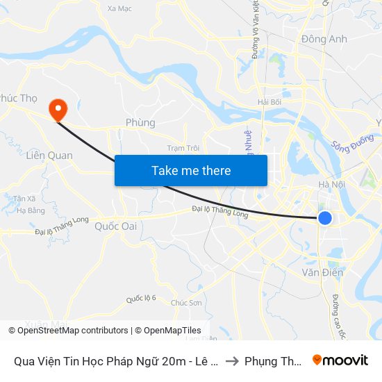 Qua Viện Tin Học Pháp Ngữ 20m - Lê Thanh Nghị to Phụng Thượng map