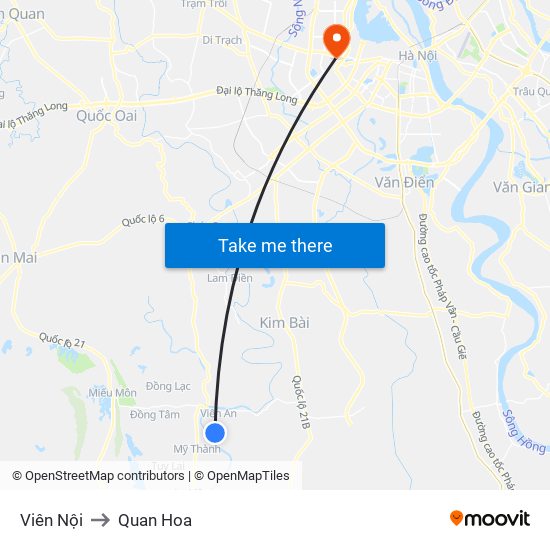 Viên Nội to Quan Hoa map