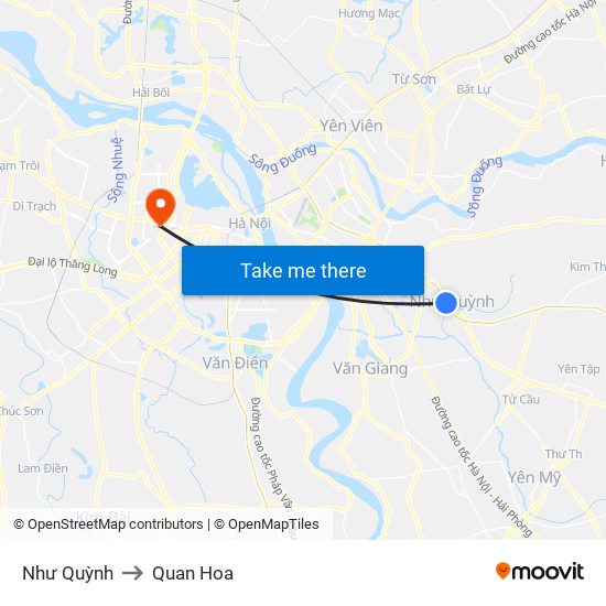 Như Quỳnh to Quan Hoa map