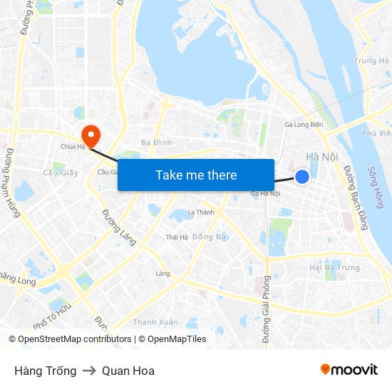 Hàng Trống to Quan Hoa map