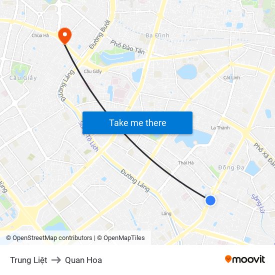 Trung Liệt to Quan Hoa map