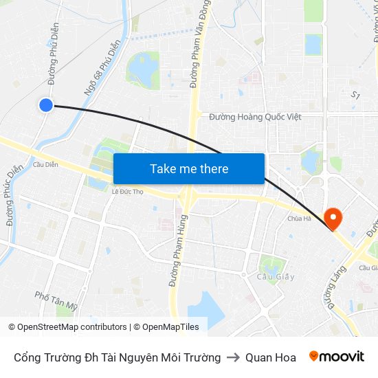 Cổng Trường Đh Tài Nguyên Môi Trường to Quan Hoa map