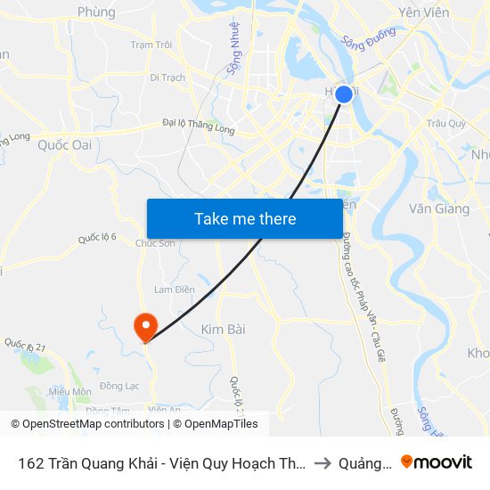 162 Trần Quang Khải - Viện Quy Hoạch Thủy Lợi to Quảng Bị map