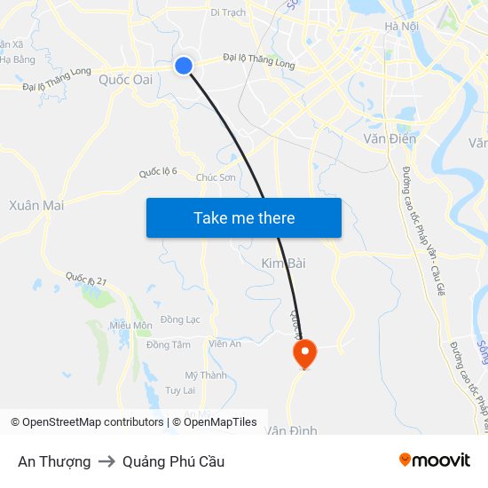 An Thượng to Quảng Phú Cầu map