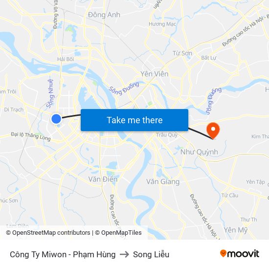 Bệnh Viện Đa Khoa Y Học Cổ Truyền - 6 Phạm Hùng to Song Liễu map