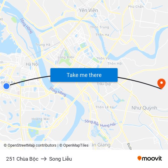 251 Chùa Bộc to Song Liễu map