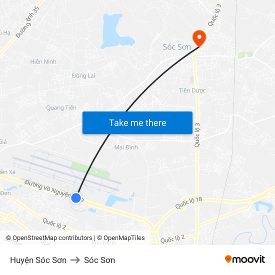 Huyện Sóc Sơn to Sóc Sơn map