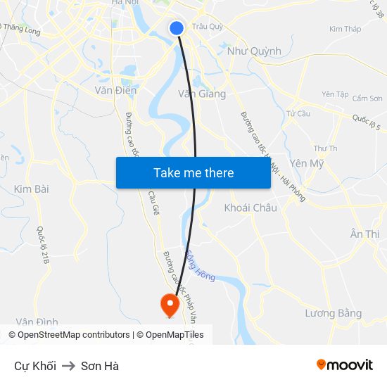 Cự Khối to Sơn Hà map