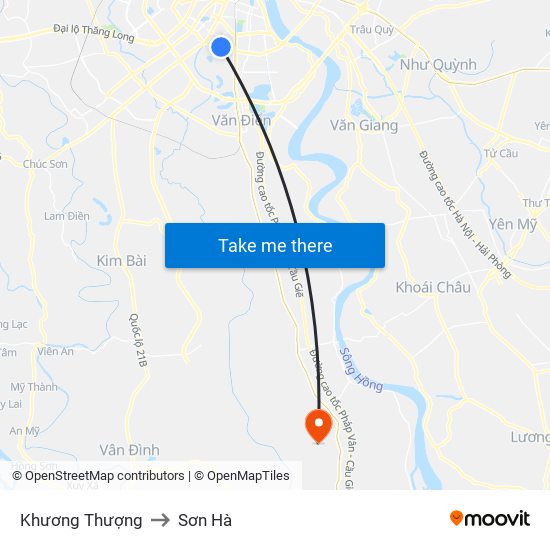 Khương Thượng to Sơn Hà map