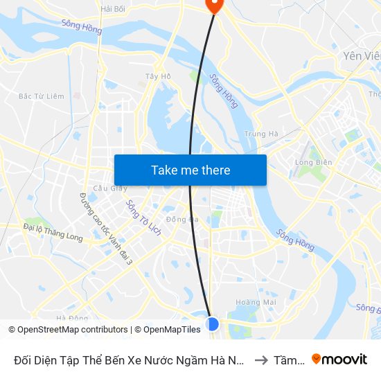 Đối Diện Tập Thể Bến Xe Nước Ngầm Hà Nội - Ngọc Hồi to Tầm Xá map