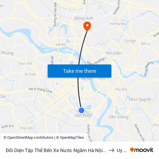 Đối Diện Tập Thể Bến Xe Nước Ngầm Hà Nội - Ngọc Hồi to Uy Nỗ map