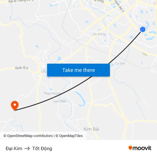 Đại Kim to Tốt Động map