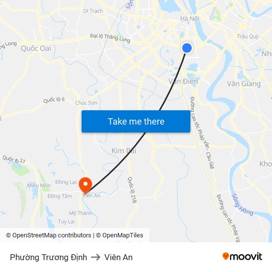 Phường Trương Định to Viên An map