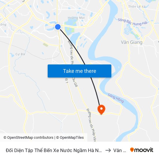 Đối Diện Tập Thể Bến Xe Nước Ngầm Hà Nội - Ngọc Hồi to Vân Tảo map