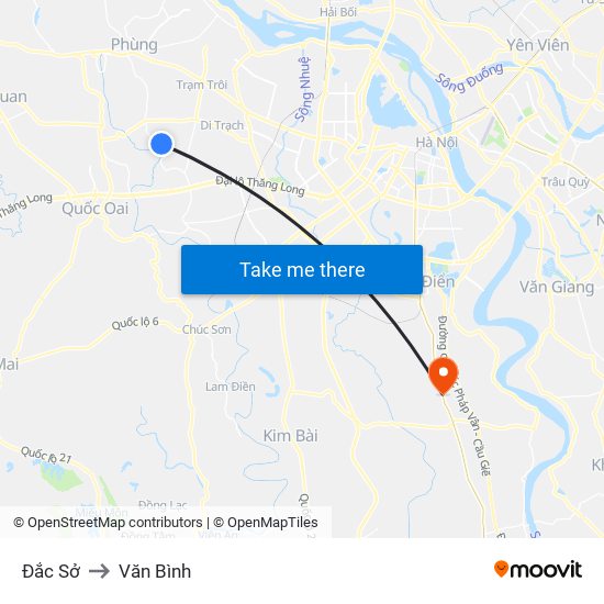 Đắc Sở to Văn Bình map