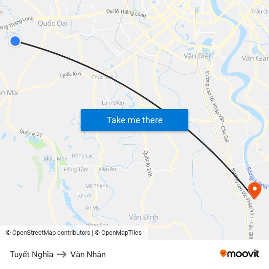 Tuyết Nghĩa to Văn Nhân map