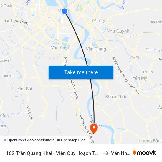 162 Trần Quang Khải - Viện Quy Hoạch Thủy Lợi to Văn Nhân map