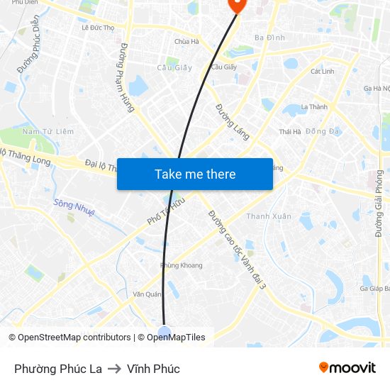 Phường Phúc La to Vĩnh Phúc map