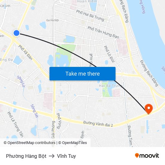 Phường Hàng Bột to Vĩnh Tuy map