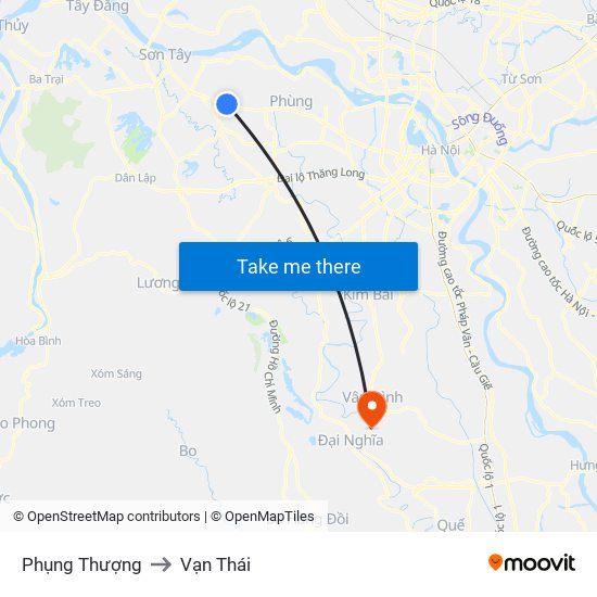 Phụng Thượng to Vạn Thái map