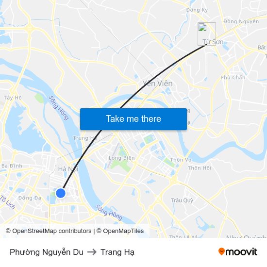 Phường Nguyễn Du to Trang Hạ map