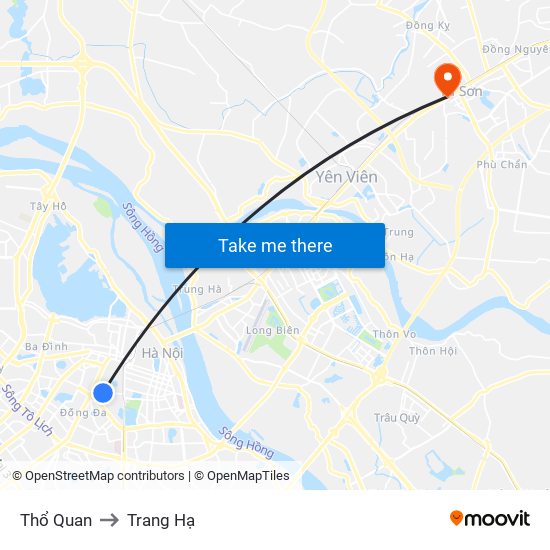 Thổ Quan to Trang Hạ map