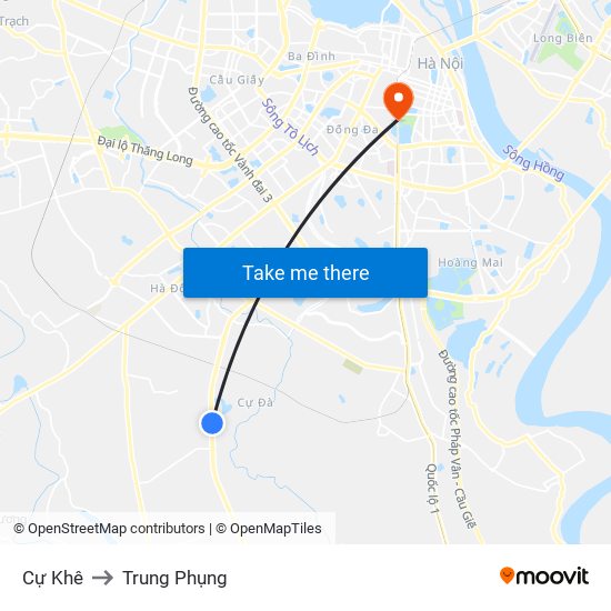 Cự Khê to Trung Phụng map