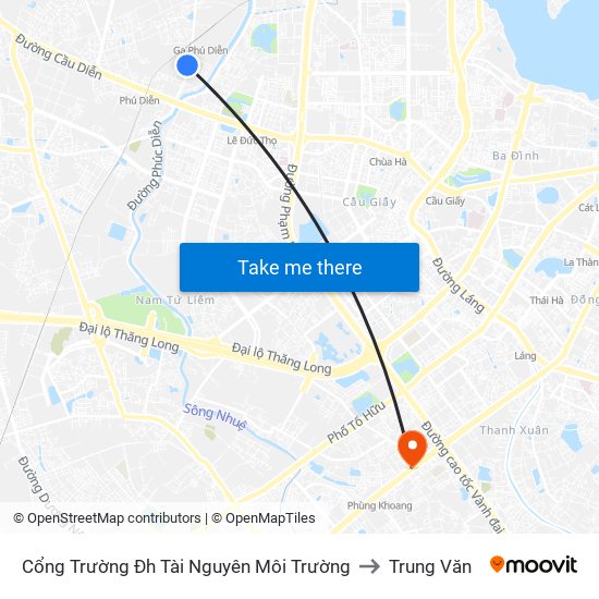 Cổng Trường Đh Tài Nguyên Môi Trường to Trung Văn map