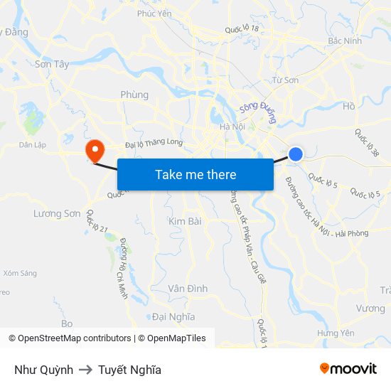 Như Quỳnh to Tuyết Nghĩa map