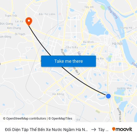 Đối Diện Tập Thể Bến Xe Nước Ngầm Hà Nội - Ngọc Hồi to Tây Tựu map