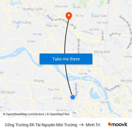 Cổng Trường Đh Tài Nguyên Môi Trường to Minh Trí map