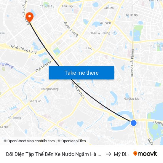 Đối Diện Tập Thể Bến Xe Nước Ngầm Hà Nội - Ngọc Hồi to Mỹ Đình 1 map