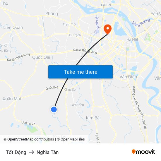 Tốt Động to Nghĩa Tân map