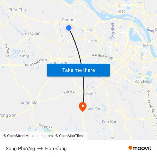 Song Phượng to Hợp Đồng map