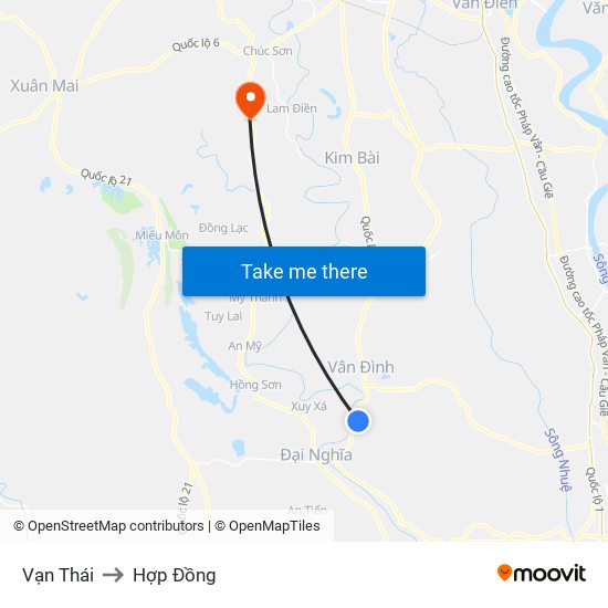 Vạn Thái to Hợp Đồng map