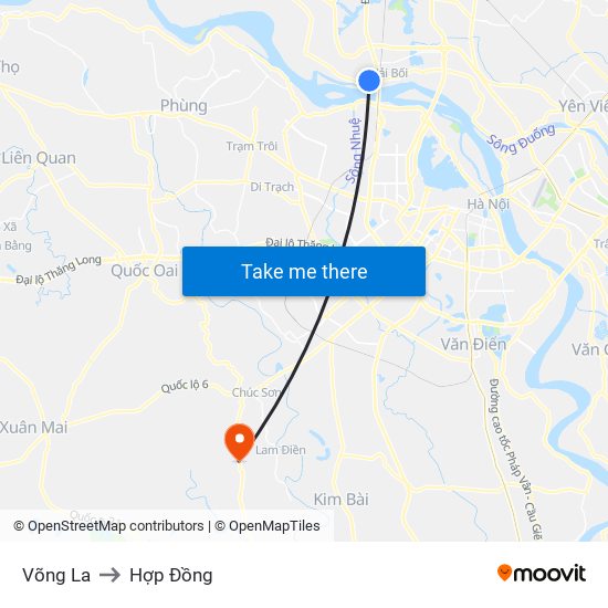 Võng La to Hợp Đồng map